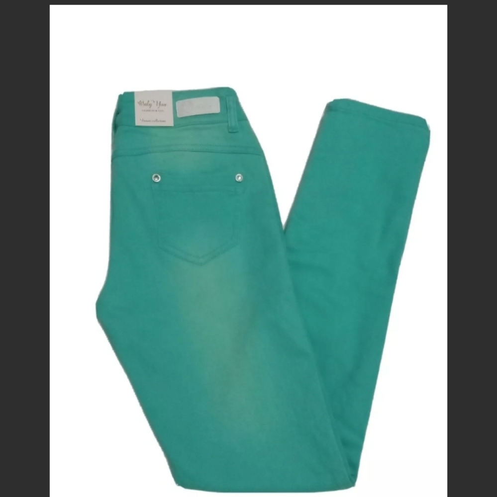 Only You Fashion Jeans Women's  Stretch Pants Mint Green  Size 5/6